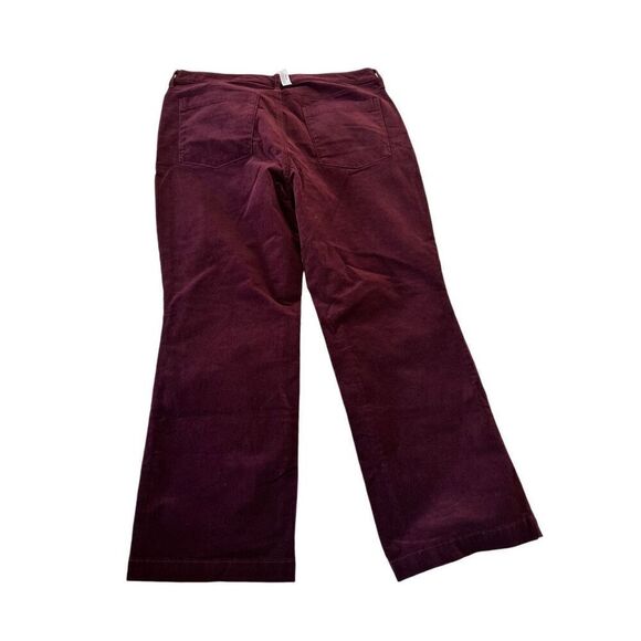 NWT Talbots Relaxed Chino Ankle Wine Pants Stretch Size 14 - Picture 2 of 10